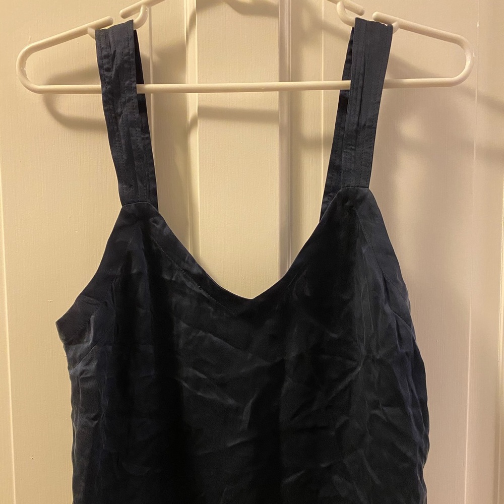 ANTHROPOLOGIE TANK / BLOUSE - NAVY BLUE